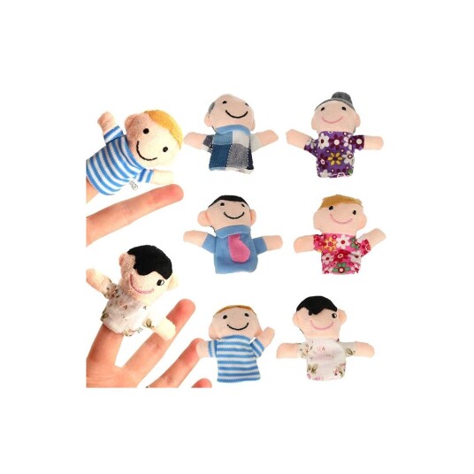 Flanellfingerdukker for teaterlek 6 pakning Flanellfingerdukker for teaterlek 6 pakning