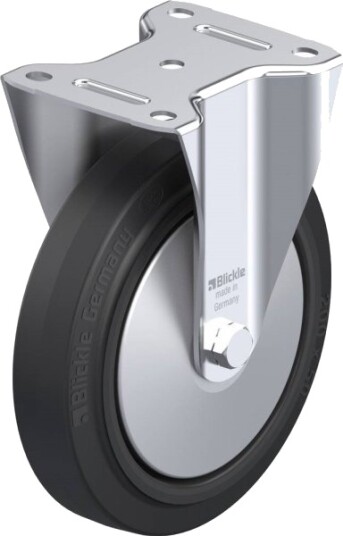 Blickle 73098 B-Poev 200R-Fa Faste Hjul, Hjuldiameter 200 Mm, Bæreevne Maks. 400 Kg (1 Stk)