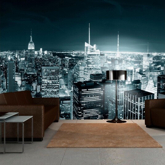 Fototapet XXL New York Natteliv 550x270 - Artgeist sp. z o. o.