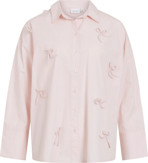 Vila Viisolda Oversize Shirt Bow Pink 36