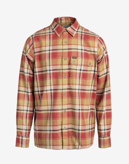 Lundhags Järpen Plaid Flannel Shirt Unisex Rosewood M