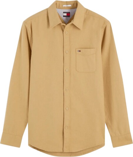 Tommy Jeans Tjm Reg Flannel Shirt Ext   Beige   XS