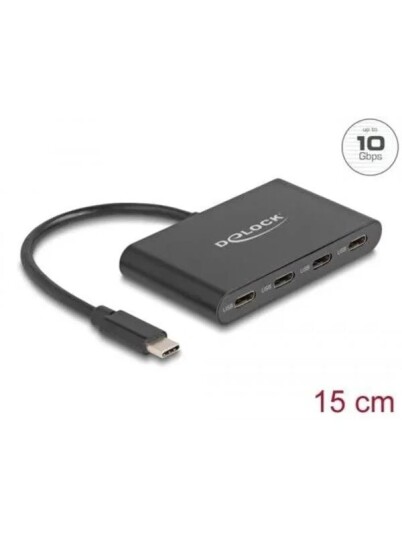 Delock hub - 10 Gbps - 4 porter