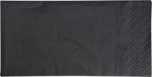 Middagsserviet Abena Gastro 3 Lags 1/8 Hf 40X40cm Sort 20 Stk.