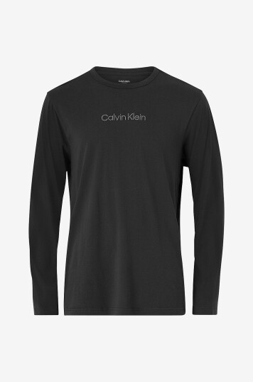 Calvin Klein T skjorte L/S Crew Neck Svart Calvin Klein T skjorte L/S Crew Neck Svart