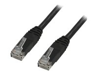 X-Shield - Koblingskabel - RJ-45 (hann) til RJ-45 (hann) - 5 m - UTP - CAT 6 - halogenfri, formstøpt - svart