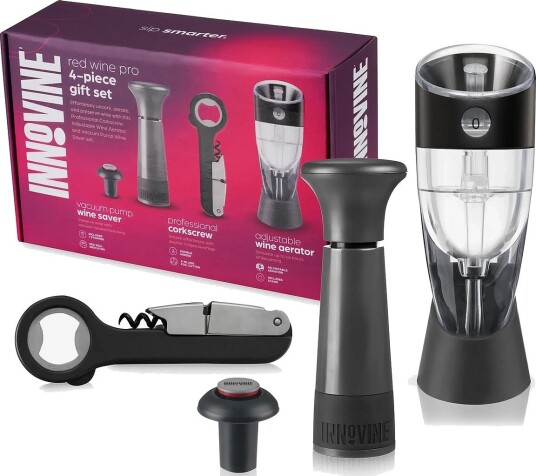 Innovine Red Wine Pro 4 Piece Gift Set By Innovine BLACK One Size