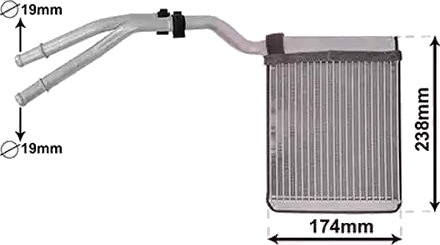 Varmeapparat register VAN WEZEL 18016700