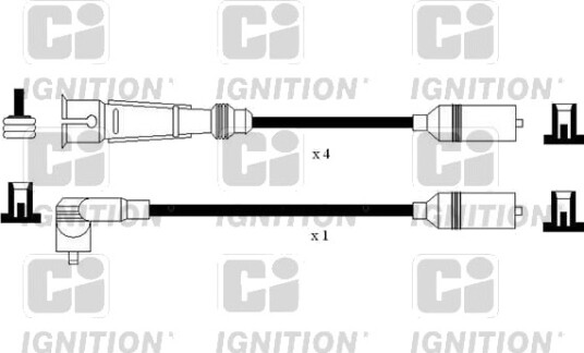 Tennplugg kabelsett QUINTON HAZELL XC1142