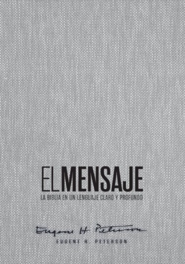 Biblia El Mensaje Tapa Dura Gris Tela