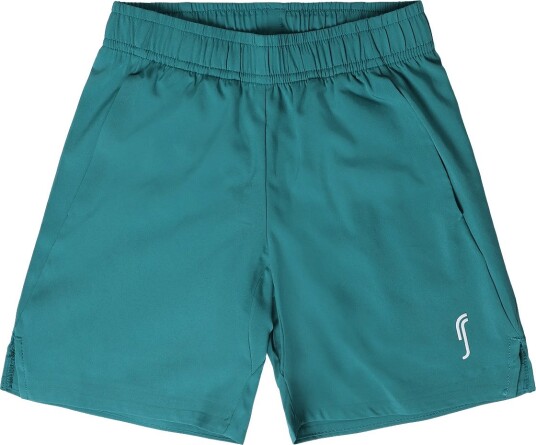 RS Sports Junior Performance Shorts Rec   STRIKING TEAL/WHITE   10 12