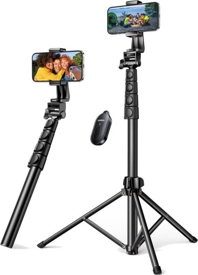 UGREEN 70 inch Aluminum Phone Tripod with Bluetooth Remote