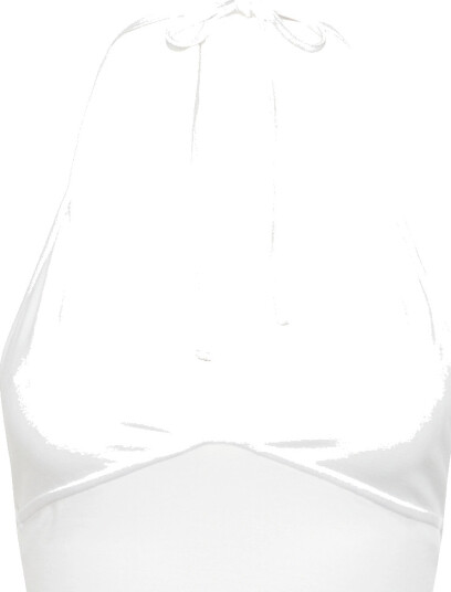 Weekday Halterneck Top   White   XL