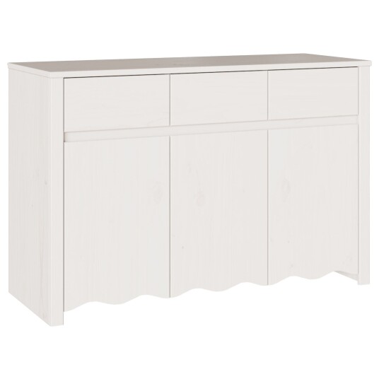  Hvit 114 x 43 x 75.5 cm Massivt furutre