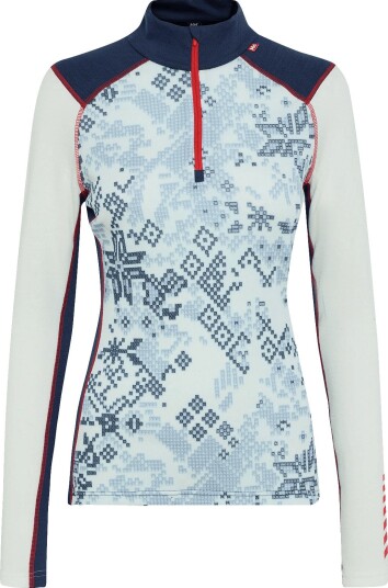 Helly Hansen W Lifa Merino Midw Gra 1/2 Zip BRIGHT BLUE S