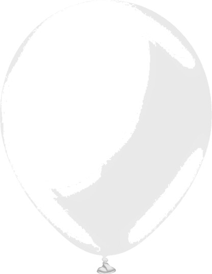 Ballongkungen Ballonger Professional Store Opaque Satin Snow White 5-pakning 1187050-5