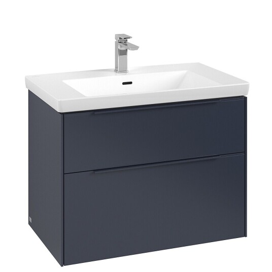 Villeroy & Boch  Subway 3.0 Servantskap m/2 skuffer 772x576x478 mm Blå Matt