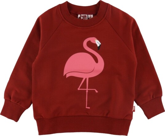 DYR Cph Collegegenser DYRBellow Dark Rød Flamingo DYR 2 år (92) Collegegenser