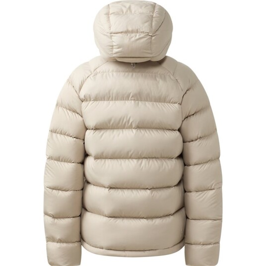 Haglöfs Rosson Down Hood Damejakke Chalk Beige med H DOWN 600 CUIN Haglöfs Rosson Down Hood Damejakke Chalk Beige med H DOWN 600 CUIN