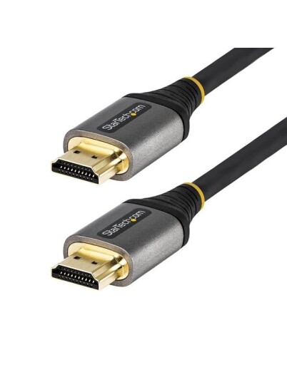 StarTech HDMI 2.1 1m Kabel med TPE - Svart - Ultra High Speed 48Gbps