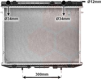 VAN WEZEL 37002213 Radiator motorkjøling