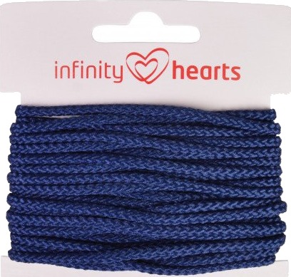 Infinity Hearts Anorakksnor Polyester 3mm 09 Marineblå 5m Infinity Hearts Anorakksnor Polyester 3mm 09 Marineblå 5m