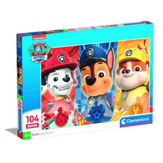 Clementoni Super Puslespill 104 Brikker Paw Patrol