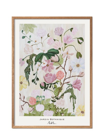 Poster & Frame Morais Artworks - Jardin Botanique - Multi/patterned - 70X100CM