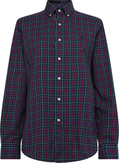 Polo Ralph Lauren Custom Fit Plaid Twill Shirt 7446A MOSS AGATE XS