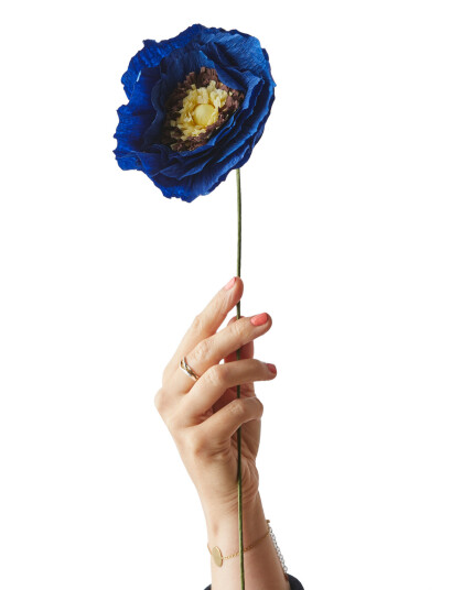 Studio About Paper Flower Blue L:44CM Studio About Paper Flower Blue L:44CM