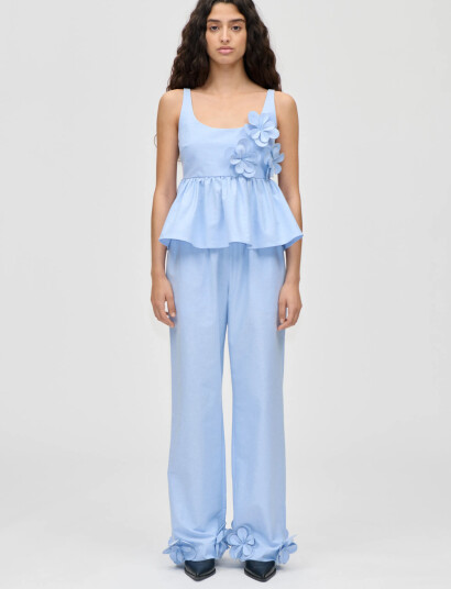 STINE GOYA 2464 Floral Shirting, Floral Elasti - Blue - XS STINE GOYA 2464 Floral Shirting, Floral Elasti - Blue - XS