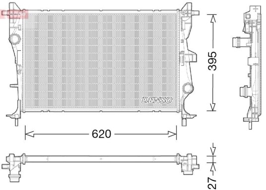 Radiator DENSO DRM06038 Radiator DENSO DRM06038