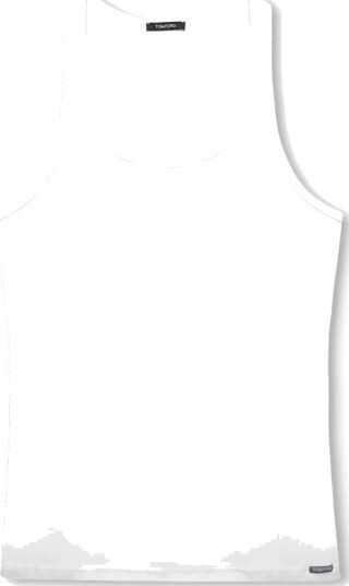 Tom Ford Herre Topper Hvit 2XL, Tom Ford Herre Topper Hvit 2XL,