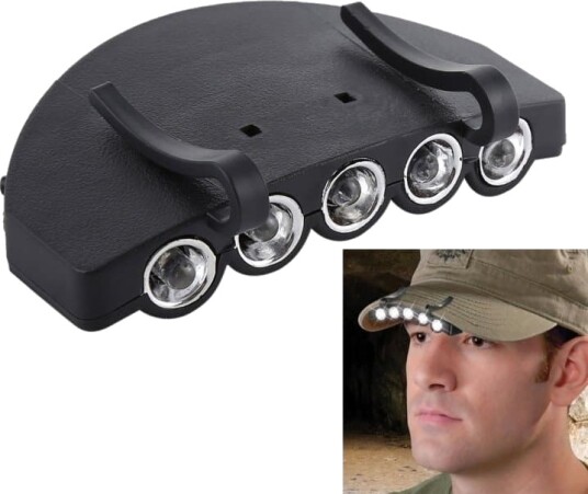 LED Hodelykt / Pannelampe for Caps