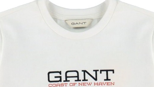 Gant Kids Gant Coastal Graphic Ss T-Shirt - White - 140