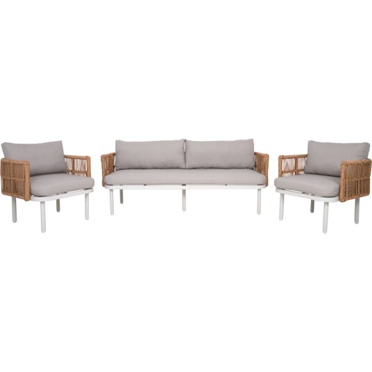 Krifon Møbelsett stella 3+1+1 twist beige Krifon Møbelsett stella 3+1+1 twist beige