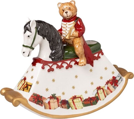 Villeroy & Boch - Christmas Toys gyngehest porselen 22x9x17 cm Villeroy & Boch - Christmas Toys gyngehest porselen 22x9x17 cm