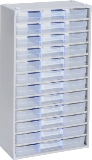 Allit 464800 Smådelsmagasin Varioplus Prom 57/36 B X H X D 300 X 565 X 140 Mm Sølv Transparent 1 Stk 464800