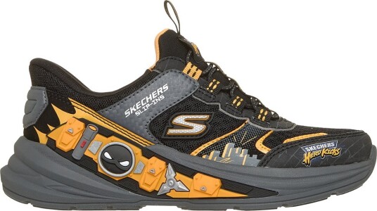 Skechers Sko Hyper Quest Black Skechers 33 Sko Grå Gul Svart