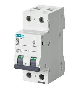 Siemens Circuit breaker 6ka 2pol c6 5sl6206-7 (4001869388441) Siemens Circuit breaker 6ka 2pol c6 5sl6206-7 (4001869388441)