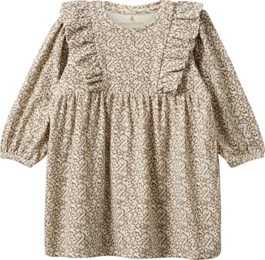 Sofie Schnoor Kjole Bomull/Visksø LulaKB Off White AOP Sofie Schnoor 1½ år (86) Kjole Beige Brun Hvit