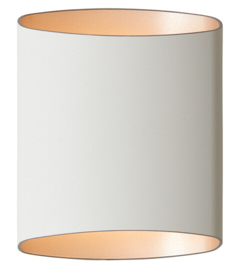 Belid Sinne vegglampe dimbar led 8W fast installasjon  - Hvitstruktur/Messing
