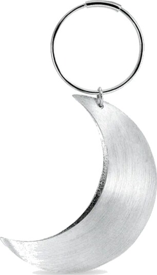 Jane Koenig Big Half Moon Creole Silver ONE SIZE Jane Koenig Big Half Moon Creole Silver ONE SIZE