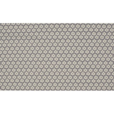 Diverse Minimals Bomullspoplinstoff Print 65 Flower Grey 145cm 50cm