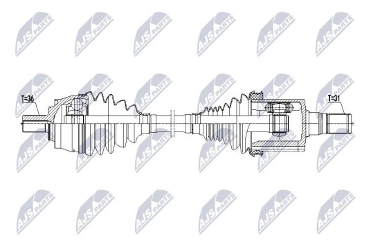Nty Drivaksel NTY NPW VV 158