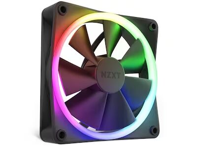 NZXT F120 RGB 120mm Kabinettvifte med LED-Belysning - Matt Svart NZXT F120 RGB 120mm Kabinettvifte med LED-Belysning - Matt Svart