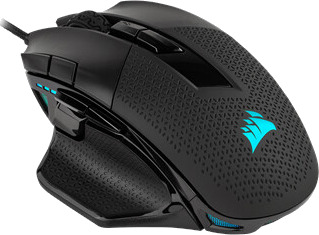 Corsair Nightsword RGB Gamingmus Optisk 18000 DPI Svart