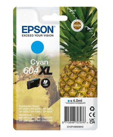 Epson 604XL - cyan - original - ink cartridge - Blekkpatron Blå