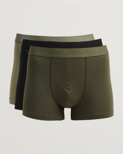 Bread & Boxers 3-Pack Boxer Brief Khaki/Green/Black