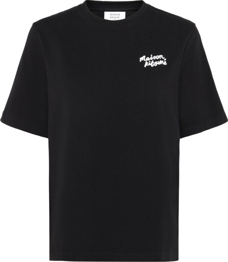 Maison Kitsune Maison Kitsune Handwriting Comfort Tee Shirt Black S